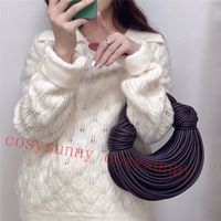 Wholesale New Fashion Women Clutch Bag Female Personality Line Handbags Autumn And Winter High Quality Genuine Leather Underarm Bags