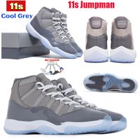 Wholesale Jumpman s Basketball Shoes Cool Grey High Low Sneakers Mens Womens Designer Trainers New Fashion Shoe With Box Keychain Tag Size US To