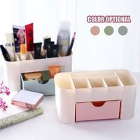 Wholesale Bathroom Storage Organization Saving Space Desktop Cosmetics Makeup Box Small Drawer Multifunctional Desk Home Plastic Accessories