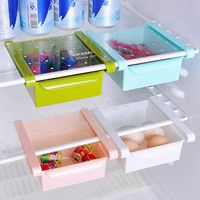 Wholesale Storage Boxes Bins Plastic Refrigerator Box Rack Fresh Layer Fridge Freezer Shelf Holder Pull out Drawer Organiser Space Saver Container