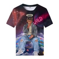 Wholesale Juice Wrld D Print T Shirt Rapper Hip Hop Streetwear Trap Rap Men Women Fashion O Neck Oversized T Shirt Male Tees Tops Clothes
