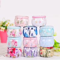 Wholesale Storage Box Candle Christmas Jar Assorted Candle DIY Kit Small Iron Box Wedding Favor Jewelry Candy Hairband Tin Home Decor