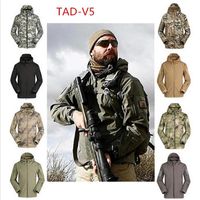 Wholesale Men s Jackets TAD Gear Tactical Soft Shell Camouflage Outdoors Hike Jacket Men Army Militar Waterproof Clothes Set Military