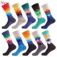 Wholesale Unique Sports Socks Men s Womens Fun Dress Colorful Funky Socks Novelty Funny Patterned Casual Combed Cotton Mid Calf Cool