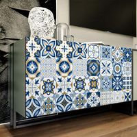 Wholesale Wall Stickers Lightweight Retro Floor Tiles Self adhesive Bathroom Kitchen Decor For Household Ornaments