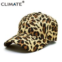 Wholesale CLIMATE Fashion Leopard Cap Hat Women Woman New Fashion Caps Leopard Print Baseball Caps Sexy Hat Cap for Woman Girls Party Q0703