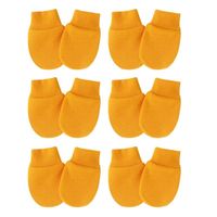 Wholesale Five Fingers Gloves Elastic Baby Mittens Infant Toddler Soft Cotton Solid Color No Scratch Unisex Hand Protection