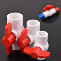 Wholesale Watering Equipments mm White PVC Globe Valve Agriculture Garden Irrigation Water Pipe Connectors Supply Fittings Join