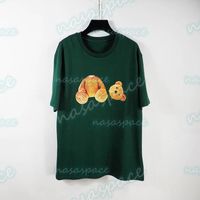 Wholesale Summer Mens t shirts tees Fashion Designer High Quality Bear Print Short Sleeve Colors Young People Hip Hop Streetwear Size S XL