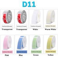 Wholesale Niimbot D11 Mini Label Printer Sticker Paper Waterproof Anti Oil Tear Resistant Size All Color Shop Price Tag Thermal Labels