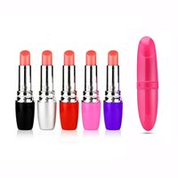 Wholesale Lipstick Vibe Discreet Mini Bullet Vibrator Vibrating Lipsticks Jump Eggs Sex Toys for women high quality goods