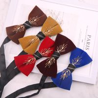 Wholesale Bow Ties Red Tie Male Wedding Stage Po Studio Suit Accessories Black Pure