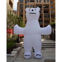 Wholesale Manufacturers sell cute animal inflatable bear dolls as blow up Polar bears toys used in outdoor stage and street