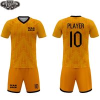 Wholesale Orange Design Soccer Uniforms Club Football Kits Jerseys Uniforme Custom Sublimation Printing Kits