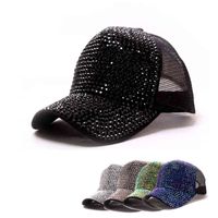 Wholesale Women s baseball cap Korean Diamond Fashion sun protection cap in spring and summer diamond stage cap