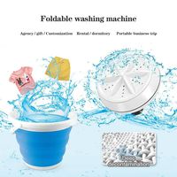 Wholesale Buckets Folding Laundry Tub Basin Portable Mini Washing Machine Automatic Clothes Bucket RHa20