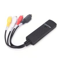 Wholesale Video Cables Easycap USB TV Video Audio VHS to DVD HDD Converter Capture Card Adapter