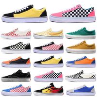 Wholesale Fashion Excellent Van Old Skool Canvas Shoes Men Women Running Sneakers White Black Pink Green Slip on Sports Chaussures