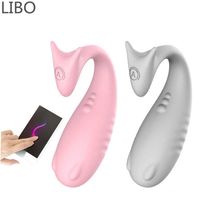 Wholesale LIBO APP Sex Vibrator Monster Vibrating Egg Mobile phone Remote Control vibrator Toys for women Kegel ball Drop shipping Y201118