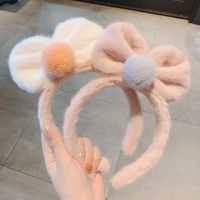 Wholesale Korean version autumn and winter bow wash face wide thick hair hoop y women s make up binding headb headdress