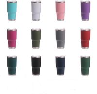 Wholesale 30oz Stainless Steel Car Tumblers Double Wall Vacuum Insulated Cup Insulation Beer Mug with Spill Proof Lid