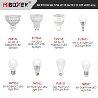 Wholesale Other Lighting Bulbs Tubes Miboxer W W W W W LED Bulb RGB CCT Color Temperature Smart Lamp Light E27 GU10 MR16 E14 Spotlight Milight