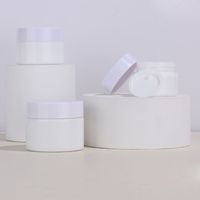 Wholesale White Porcelain Cosmetic Sample Bottle grams Jars Pot Small Empty Face Cream Lip Balm Container
