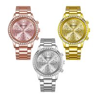 Wholesale Wristwatches Rose Gold Waterproof Quartz Wristwatch For Ladies Luxury Fashion Women s Watch Bracelet Saat S3