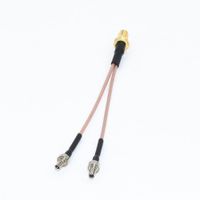 Wholesale OEM G G antenna SMA Female to CRC9 SMA TS9 Connector Splitter Combiner RF Coaxial Pigtail Cable for G4G Modem router