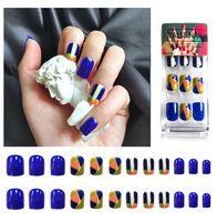 Wholesale False Nails PC Green Elaborate Design Refraction Party Gift Manicure Japanese And Korean Style Fashion Dazzles