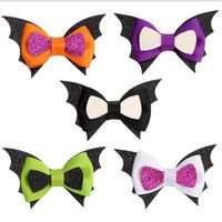 Wholesale INS Simple Cute Girl Hair Bow Barrettes Accessory Exquisite Ghost Spider Pumpkin Halloween Decoration Accessories kids Jewelry Cosplay Party Gift Clipper