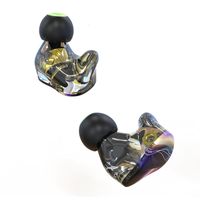 Wholesale Headphones Earplugs Two Iron and One Ring Mmcx in Ear Hifi Earphone Resin Stable Wood Cover Fever