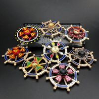 Wholesale Colorful Double deck Metal Alloy Fidget Spinner Top Style Smooth Bearing Mute Rainbow HandSpinner stress reliever Toys For Children Adult Gifts
