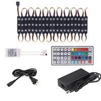 Wholesale 5050 RGB Led Module Light DC V A Black PCB Back sing modules power Key in colour box selling IP66 For luminous fonts outdoor lighting Crestech168