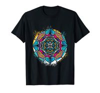 Wholesale Men s T Shirts Sacred Geometry Art Meditation Flower Circle Yoga Mandala T Shirt