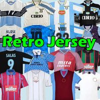 Wholesale aston Retro villa lazio soccer jerseys NEDVED SIMEONE SALAS GASCOIGNE NESTA VERON CRESPO TH football shirt