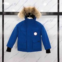 Wholesale Winter Children s puffer jackets designer hoodie parka down coats for boy and girl dress apparel slim fit clothes clothing vest big fur