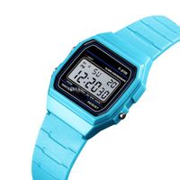 Wholesale Cool Led Light Man Watch Silicone Colorful Watches alarm clock F W Wristwatches Digital F91W Women Fashion Rubber Student Wristwatch for Gift
