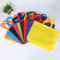 Wholesale Gift Reusable Totes Bag Travel To Go Food Containers Non woven Fabric Party Tote Bags Shopping Grocery Pouch with Handles