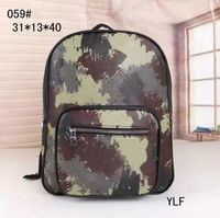 Wholesale WF luxury backpack bag Womens Men s Camouflage Backpacks Designers Schoolbag PU Leather Outdoors Sports Travel Back Packs Big size Students Large Capacity Bags