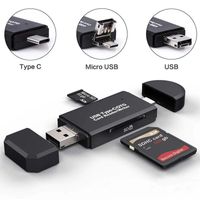 Wholesale Memory Card Reader Type C USB OTG TF Micro SD Memory Card Reader Hub for Macbook Computer Android Phone Universal Smart Card Reader