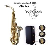 Wholesale Brand New Yanagisawa A WO37 Alto Saxophone Silver Plated Gold Key Professional Sax With Mouthpiece Case and Accessories