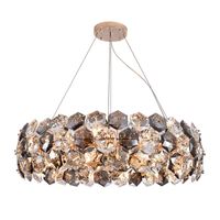 Wholesale Chandeliers Post modern Crystal Wrought Iron Chandelier Is Used In Dining Room Light Creative Living Bedroom Glossy Suspension