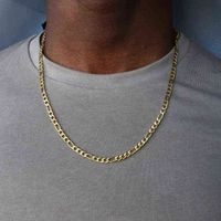 Wholesale 2020 Fashion New Figaro Chain Necklace Men Stainless Steel Gold Color Long for Jewelry Gift Collar Hombres