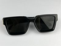 Wholesale men design sunglasses square frame vintage shiny gold summer UV400 lens style laser top quality