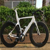 Wholesale Customize Carbon Bike Concept White Road Carbon Complete Bike Glossy with R7010 groupset mm wheelset Racing Bike