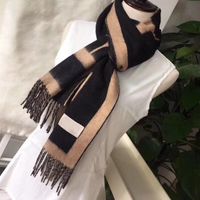 Wholesale Newest Classic Designer Winter Cashmere Long Scarf for Women and Men Fashion Girls Warm Letter Printed Khaki Black Scarves Shawls Neck Rings x70cm size