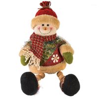 Wholesale Christmas Decorations Soft Window Cute Doll Toys Children Bedroom Shopping Mall Home Decor Free Standing Kid Gift Party Holiday Wooden Beads