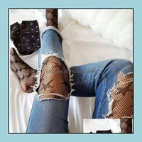 Wholesale Socks Baby Kids Clothing Baby Maternity Fashion Cool Star Printed Fishnet Tights Hollow Out Sexy Mesh Pantyhose Punk Pattern Black Women