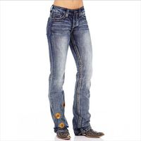 Wholesale Women s Jeans Skinny Flared Fashion Denim Pants Bootcut Bell Bottoms Stretch Trousers Women Woman Low Rise